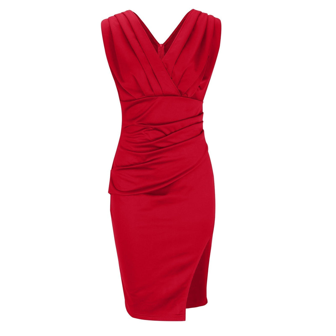 Zoe | Elegant Scarlet Wrap Dress