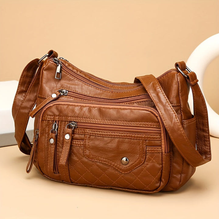 Vera | Multi Zipper Crossbody Bag