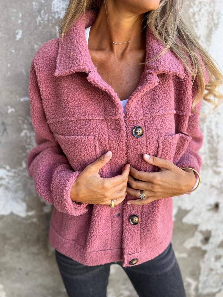 Alena | Women's Cozy Plush Reversible Jacket