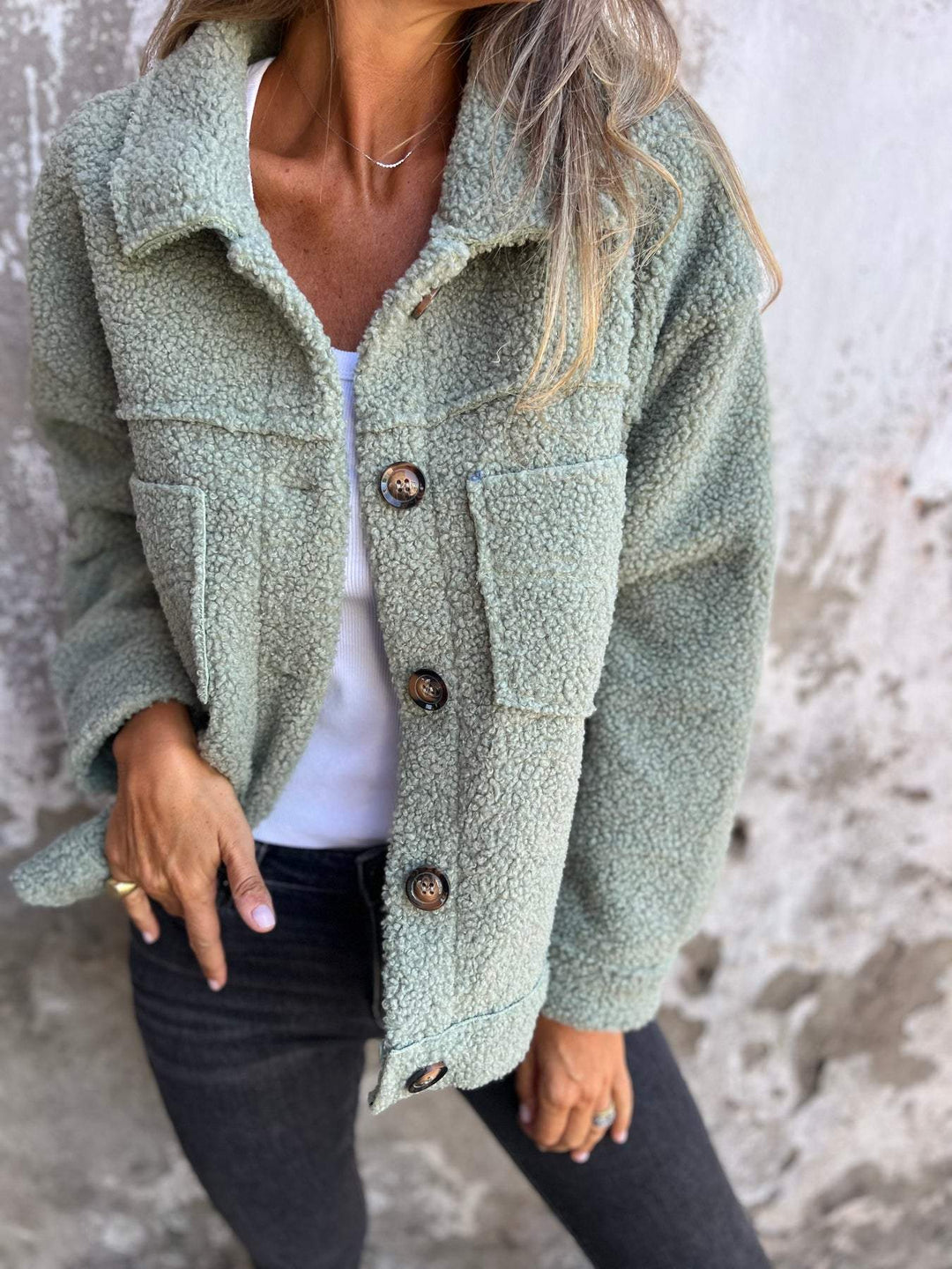 Alena | Women's Cozy Plush Reversible Jacket