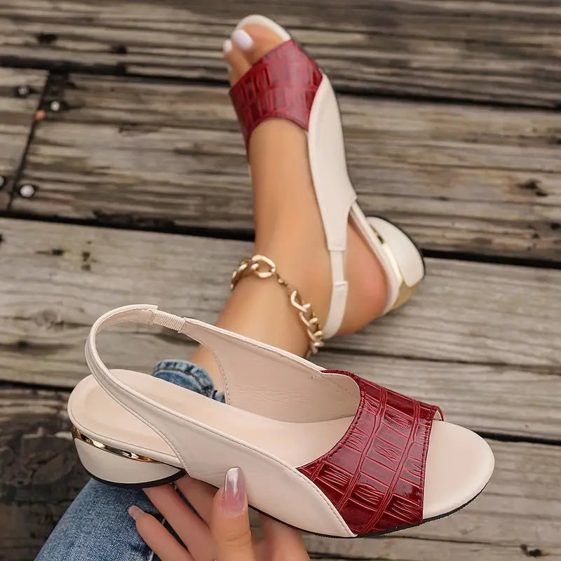 Martha | Two-Tone Comfort Sandals
