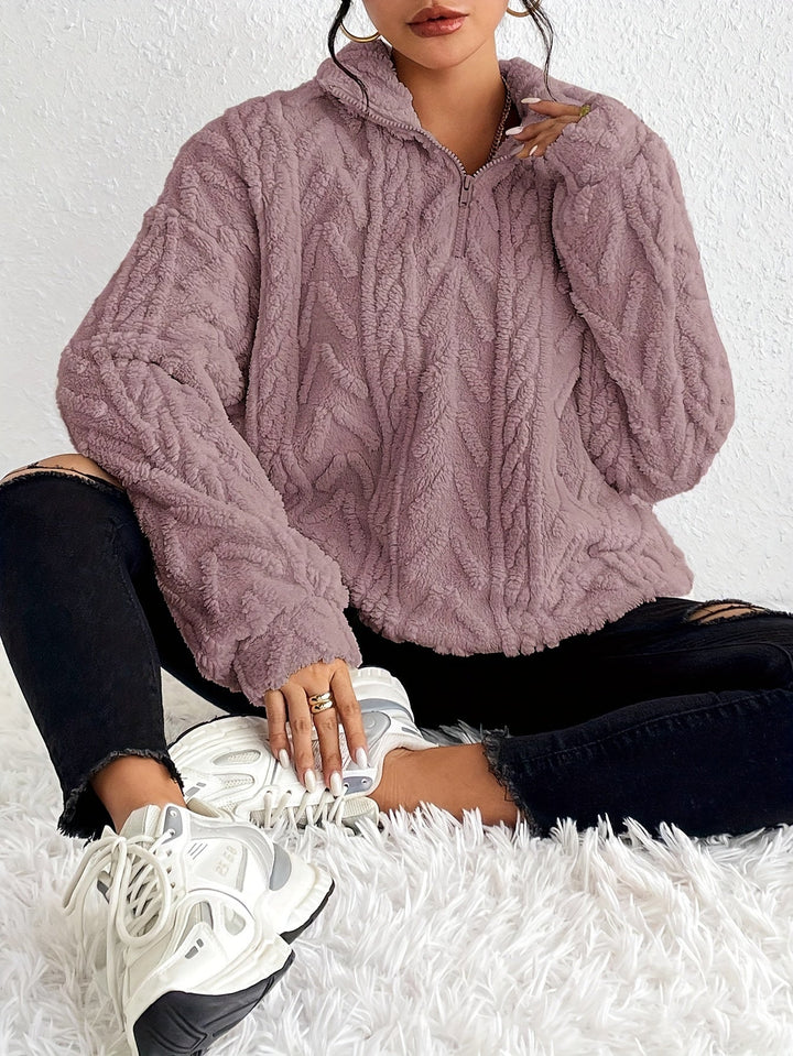 Evie | Luxe Knit Fleece Sweatshirt