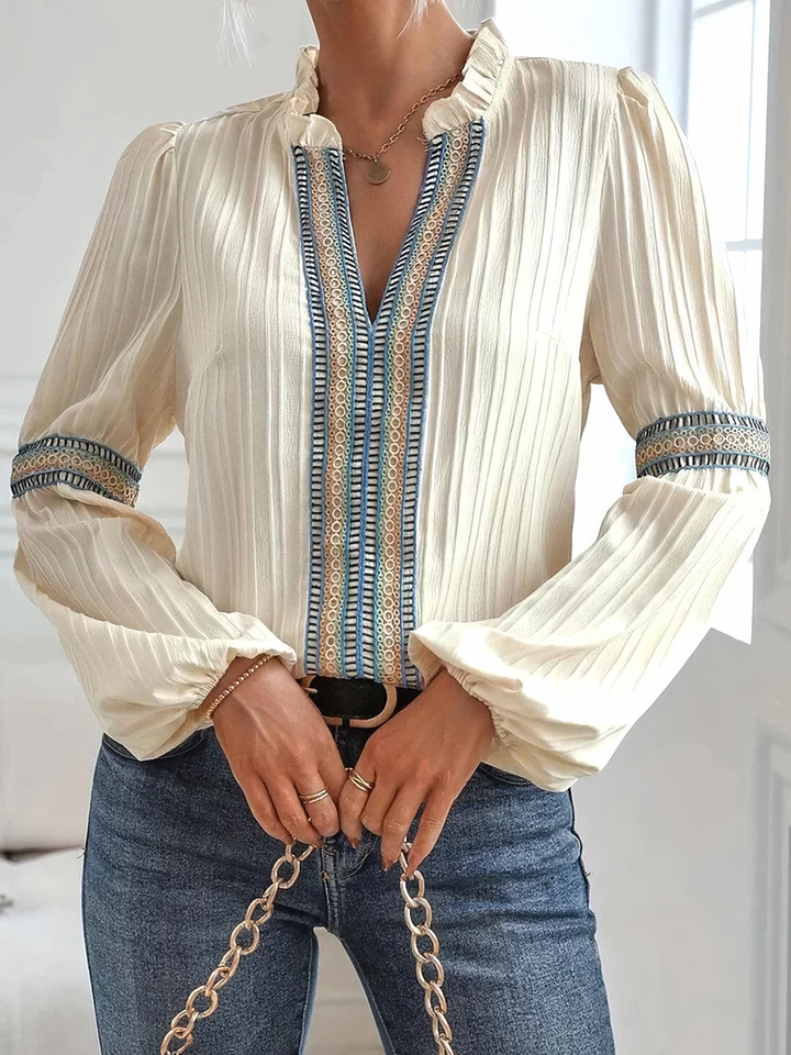 Valerie | Stunning V-Neck Blouse