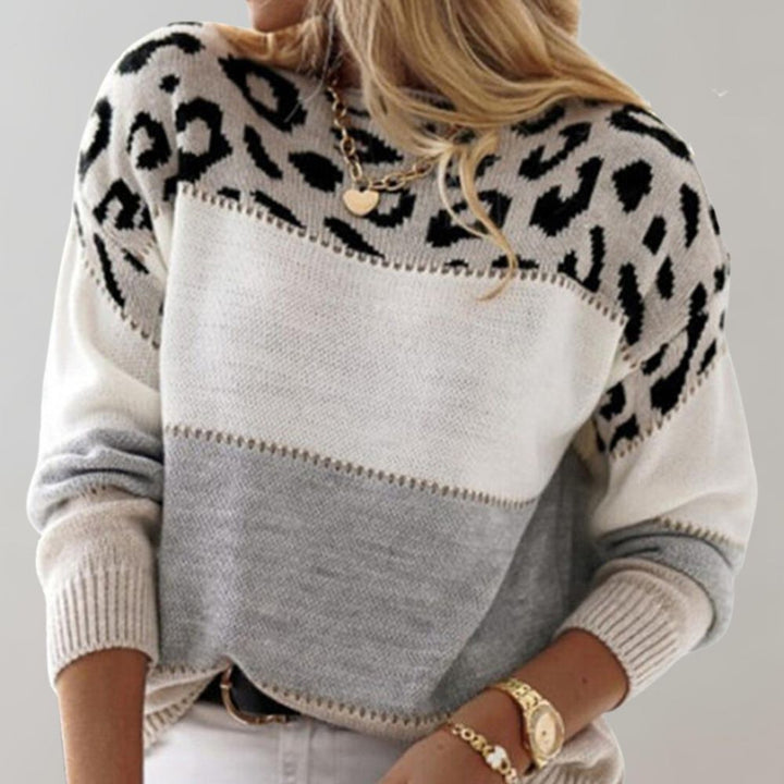 Shay | Casual Sweater with Leopard Design