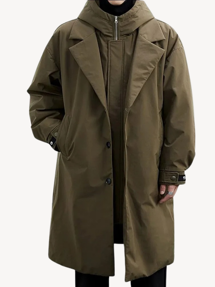 Marcus | Classic Hooded Trench Coat