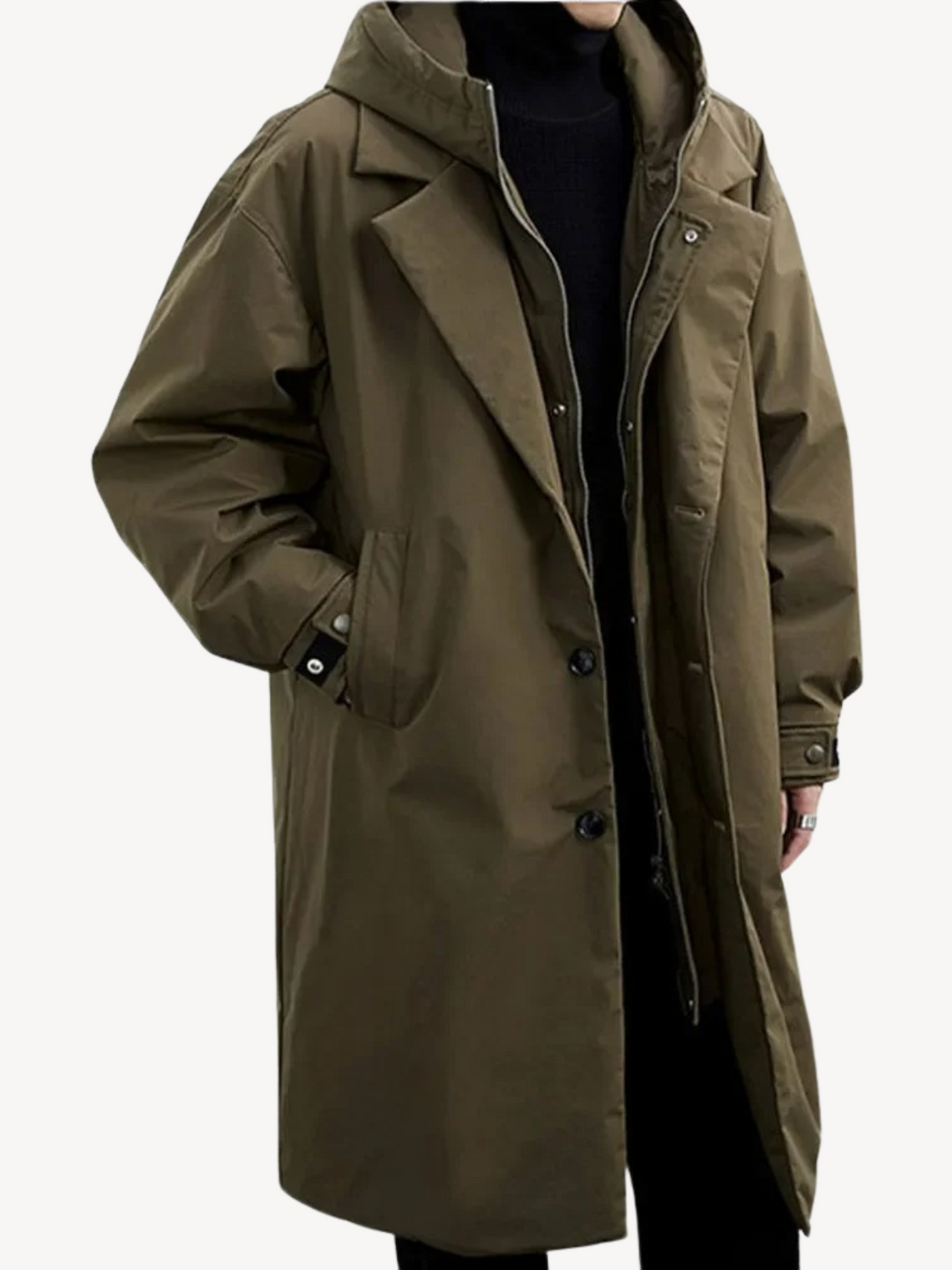 Marcus | Classic Hooded Trench Coat