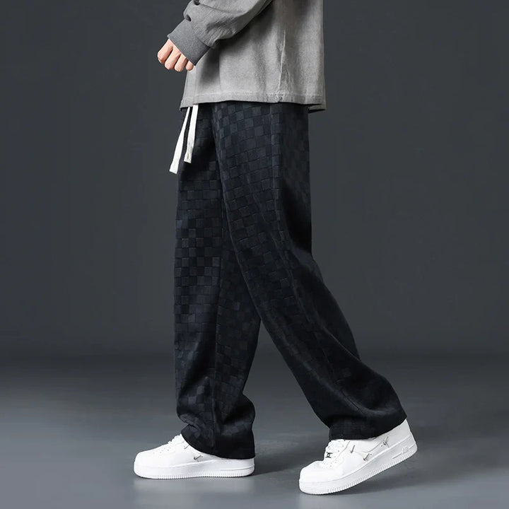 Daniel | Checkered Corduroy Sweatpants