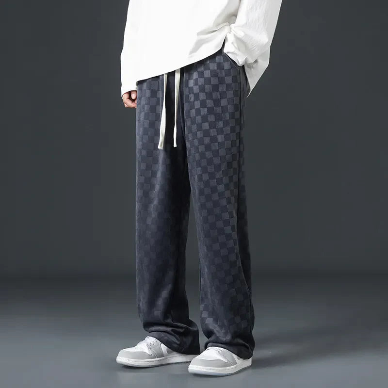 Daniel | Checkered Corduroy Sweatpants