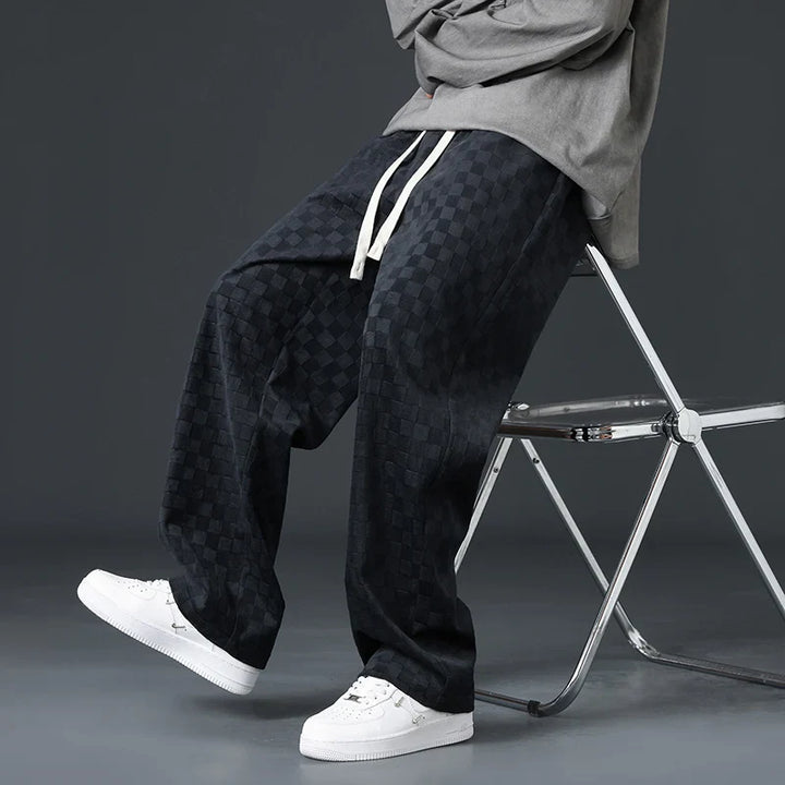 Daniel | Checkered Corduroy Sweatpants