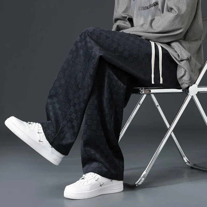 Daniel | Checkered Corduroy Sweatpants