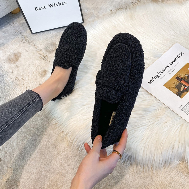 Kellise | Plush Flat Shoes