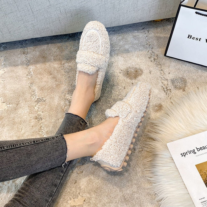 Kellise | Plush Flat Shoes