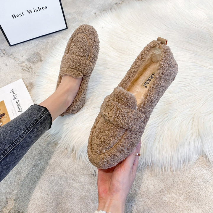 Kellise | Plush Flat Shoes