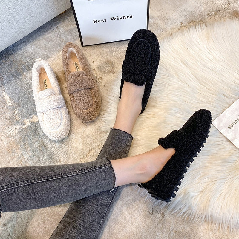 Kellise | Plush Flat Shoes