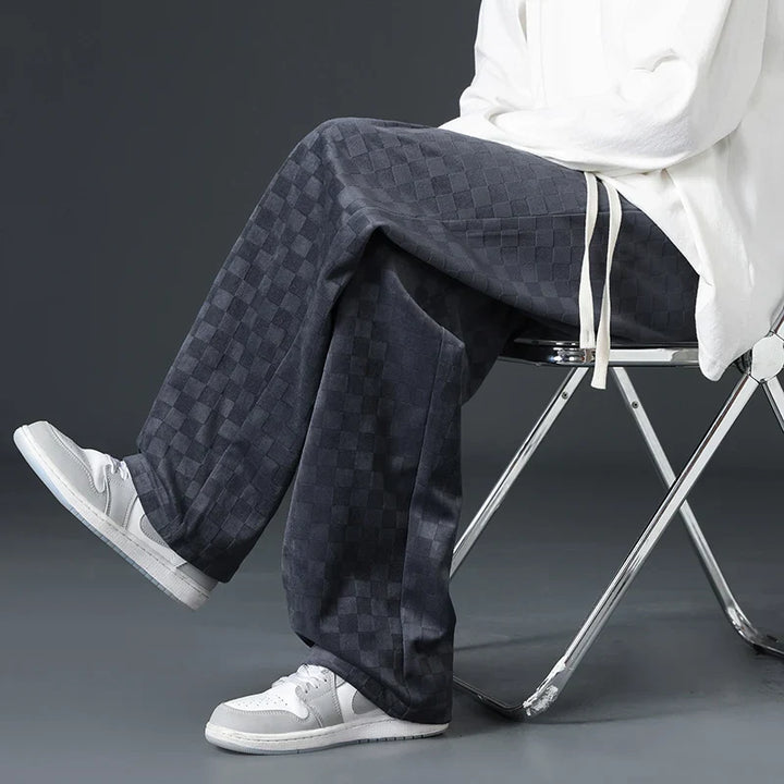 Daniel | Checkered Corduroy Sweatpants