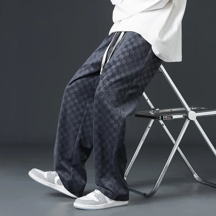 Daniel | Checkered Corduroy Sweatpants