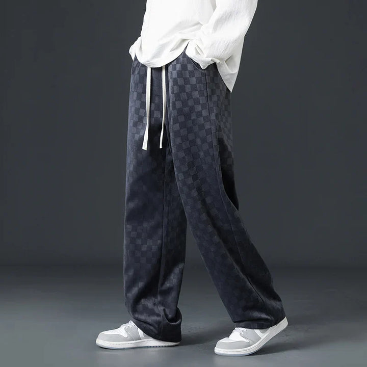 Daniel | Checkered Corduroy Sweatpants