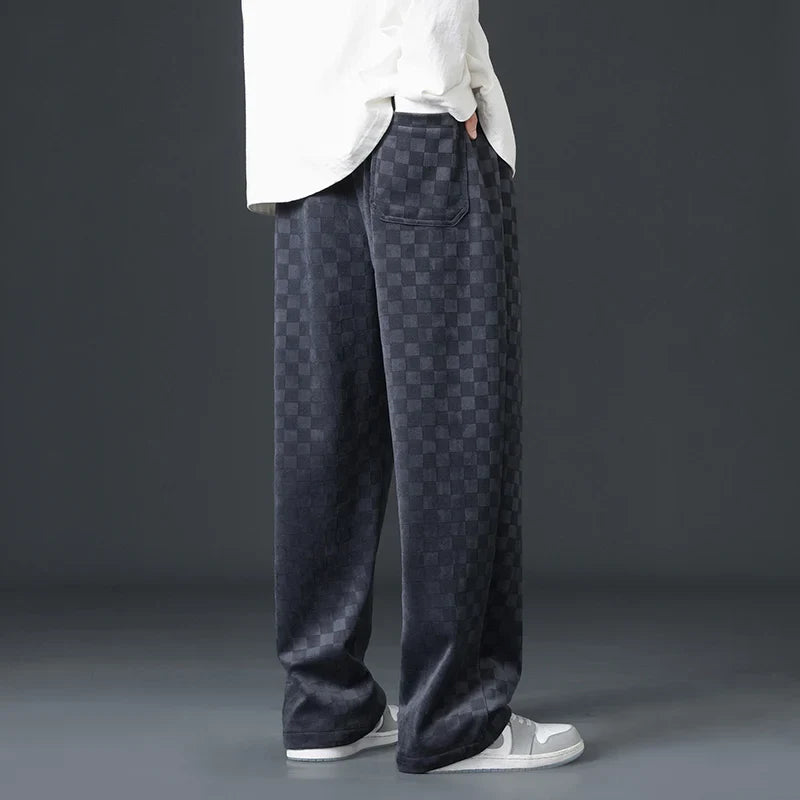 Daniel | Checkered Corduroy Sweatpants