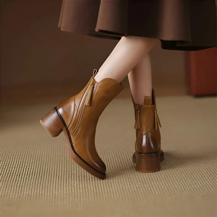 Saraid | Comfortable Leather Ankle Boots