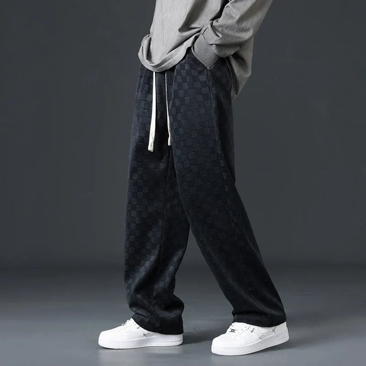 Daniel | Checkered Corduroy Sweatpants