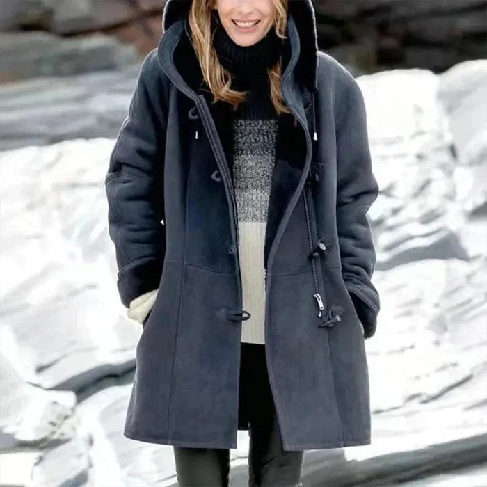 Salma | Cashmere Coat With Hood