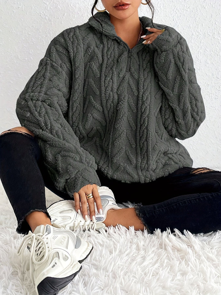 Evie | Luxe Knit Fleece Sweatshirt