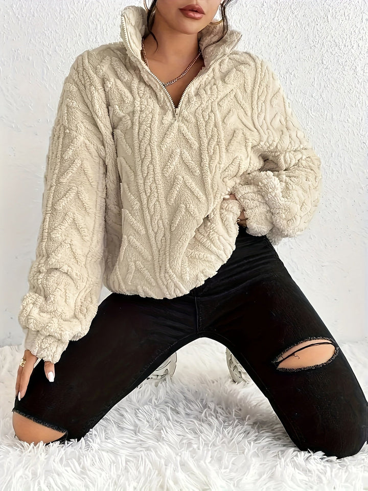 Evie | Luxe Knit Fleece Sweatshirt