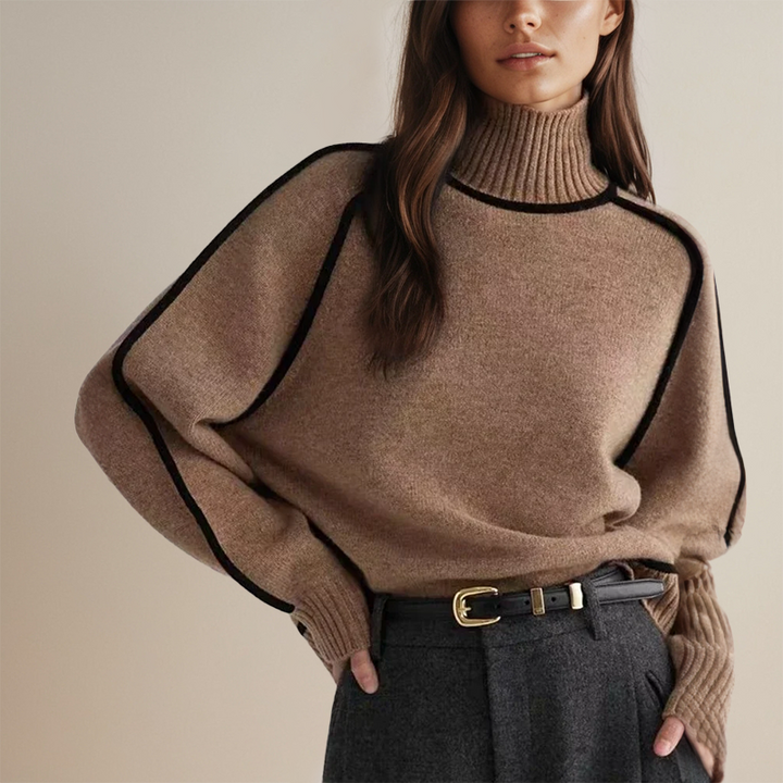 Adela | Cashmere Overzied Couture Turtleneck Sweater