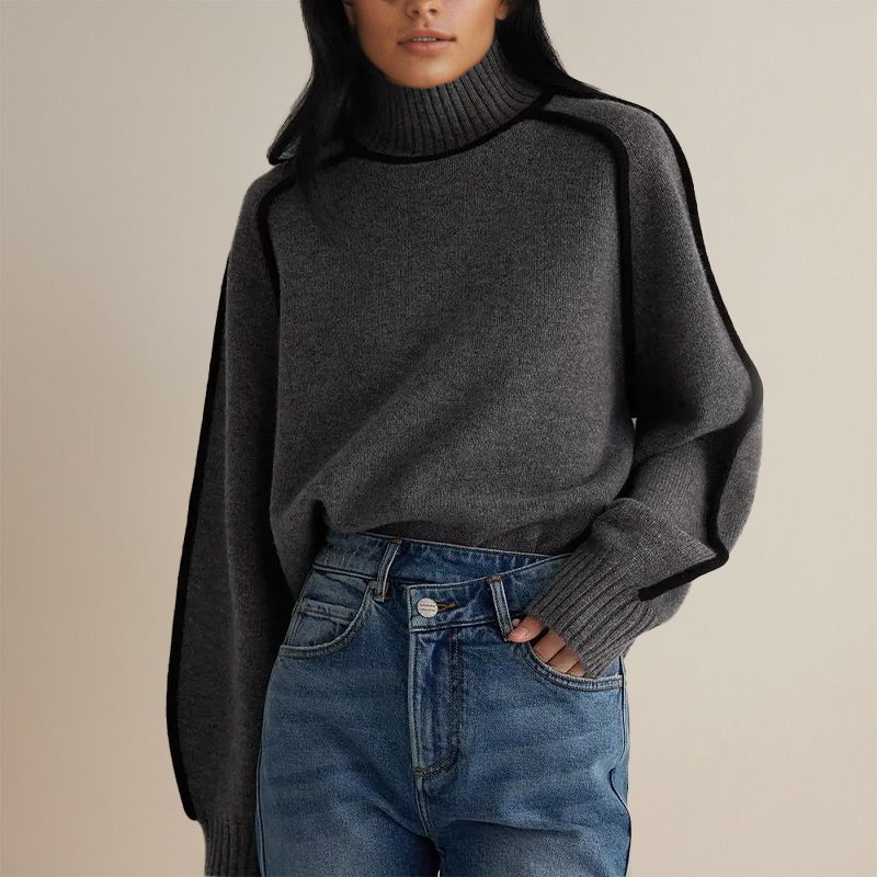 Adela | Cashmere Overzied Couture Turtleneck Sweater