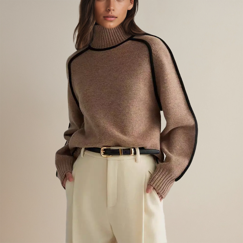 Adela | Cashmere Overzied Couture Turtleneck Sweater