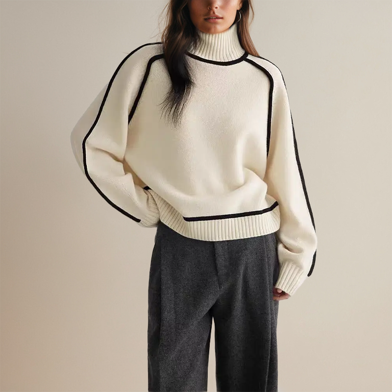 Adela | Cashmere Overzied Couture Turtleneck Sweater