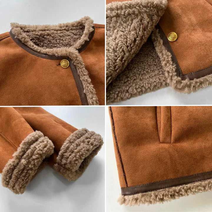 Cecilia | Shearling Jacket with Buttons