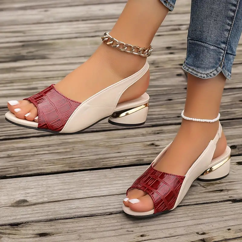 Martha | Two-Tone Comfort Sandals
